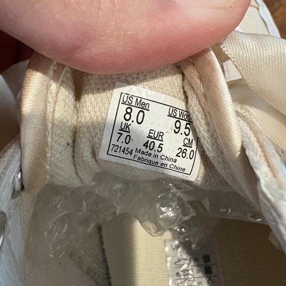 Vans Old Skool Shoes Women 9.5 Ballet Pink Champagne Satin Ribbon Laces Skate - Picture 5 of 10